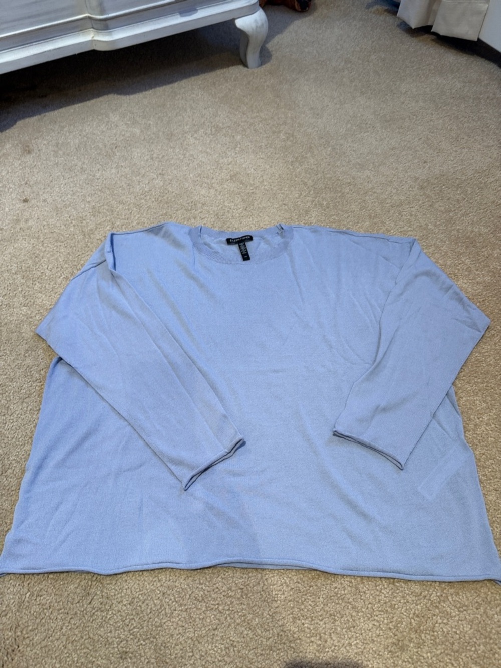 Eileen Fisher Pale Blue Long Sleeve Crewneck